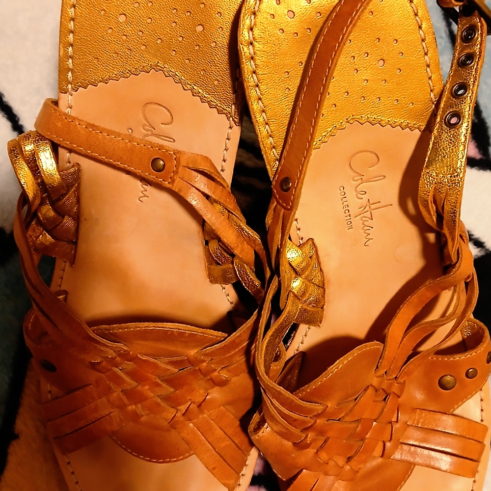 Cole Haan Women's Brown Woven Sandals